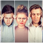 Menschen mit Kopfschmerzen Migräne